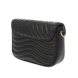 LOUIS VUITTON ルイヴィトン ニューウェーブ ミュルティポシェット ノワール M56461 レディース カーフレザー ショルダーバッグ Aランク 中古 銀蔵