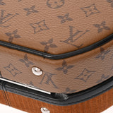 LOUIS VUITTON ルイヴィトン モノグラムリバース プティポワットシャポー ブラウン M51481 レディース モノグラムリバース/レオパード ショルダーバッグ Aランク 中古 銀蔵