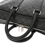 LOUIS VUITTON ルイヴィトン ダミエグラフィット イカール NM ブラック N40007 メンズ ダミエキャンバス ビジネスバッグ ABランク 中古 銀蔵