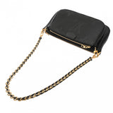 LOUIS VUITTON ルイヴィトン モノグラムアンプラント ミュルティ ポシェット アクセソワール ノワール M80399 レディース レザー ショルダーバッグ Aランク 中古 銀蔵