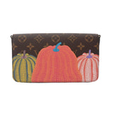 LOUIS VUITTON ルイヴィトン モノグラム ポシェットフェリシー 草間彌生コラボ ブラウン M82108 レディース モノグラムキャンバス ショルダーバッグ Aランク 中古 銀蔵