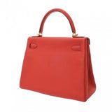 HERMES エルメス ケリー 28 内縫い ヴァーミリオン T刻印(2015年頃) レディース トリヨンクレマンス ハンドバッグ Aランク 中古 銀蔵