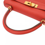 HERMES エルメス ケリー 28 内縫い ヴァーミリオン T刻印(2015年頃) レディース トリヨンクレマンス ハンドバッグ Aランク 中古 銀蔵