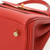 HERMES エルメス ケリー 28 内縫い ヴァーミリオン T刻印(2015年頃) レディース トリヨンクレマンス ハンドバッグ Aランク 中古 銀蔵