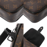 LOUIS VUITTON ルイヴィトン モノグラムマカサー クリストファーウエアラブルウォレット ブラウン/黒 M69404 メンズ モノグラムキャンバス ショルダーバッグ ABランク 中古 銀蔵