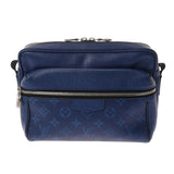 LOUIS VUITTON ルイヴィトン タイガラマ アウトドアメッセンジャー PM コバルト M30242 メンズ モノグラムキャンバス/レザー ショルダーバッグ ABランク 中古 銀蔵