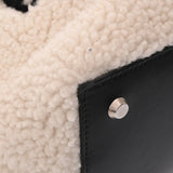 BALENCIAGA バレンシアガ デューティフリー スモールトートバッグ ホワイト/ブラック 759941 レディース ボア レザー トートバッグ Aランク 中古 銀蔵