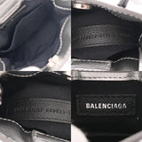 BALENCIAGA バレンシアガ ショッピングフォンホルダー シルバー 593826 レディース レザー ショルダーバッグ ABランク 中古 銀蔵