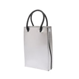 BALENCIAGA バレンシアガ ショッピングフォンホルダー シルバー 593826 レディース レザー ショルダーバッグ ABランク 中古 銀蔵