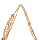 JIMMY CHOO ジミーチュウ LOCKETT PRETITE チェーンショルダー ブルー レディース デニム ショルダーバッグ Aランク 中古 銀蔵