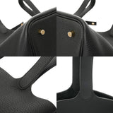 HERMES エルメス ピコタン ロック MM ブラック Z刻印(2021年頃) レディース トリヨンクレマンス ハンドバッグ Aランク 中古 銀蔵