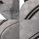 LOUIS VUITTON ルイヴィトン ダミエアンフィニ バックパック シルバー N40096 メンズ レザー リュック・デイパック Bランク 中古 銀蔵
