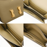 HERMES エルメス コンスタンス3 ミニ 18 ミロワール ベージュマルファ B刻印(2023年頃) レディース ヴォースイフト ショルダーバッグ Aランク 中古 銀蔵