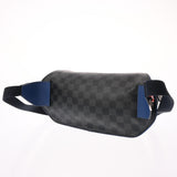 LOUIS VUITTON ルイヴィトン エピ/グラフィット バムバッグ アンディゴブルー/グレー M51464 ユニセックス エピレザー/ダミエグラフィットキャンバス ボディバッグ Aランク 中古 銀蔵