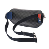 LOUIS VUITTON ルイヴィトン エピ/グラフィット バムバッグ アンディゴブルー/グレー M51464 ユニセックス エピレザー/ダミエグラフィットキャンバス ボディバッグ Aランク 中古 銀蔵