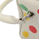 LOUIS VUITTON ルイヴィトン モノグラム ペインティッド ドット スクエアバッグ ホワイト レディース レザー ハンドバッグ ABランク 中古 銀蔵