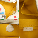 LOUIS VUITTON ルイヴィトン モノグラム ペインティッド ドット スクエアバッグ ホワイト レディース レザー ハンドバッグ ABランク 中古 銀蔵