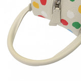 LOUIS VUITTON ルイヴィトン モノグラム ペインティッド ドット スクエアバッグ ホワイト レディース レザー ハンドバッグ ABランク 中古 銀蔵