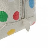 LOUIS VUITTON ルイヴィトン モノグラム ペインティッド ドット スクエアバッグ ホワイト レディース レザー ハンドバッグ ABランク 中古 銀蔵