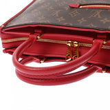 LOUIS VUITTON ルイヴィトン モノグラム ポパンクール PM ルージュ M43433 レディース モノグラムキャンバス ハンドバッグ Bランク 中古 銀蔵