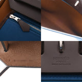 HERMES エルメス エールバッグジップ ヴェルソ PM アルザン/ブルーウトラメール/エべンヌ Y刻印(2020年頃) ユニセックス トワルオフィシエ ヴァッシュハンター ハンドバッグ ABランク 中古 銀蔵