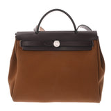 HERMES エルメス エールバッグジップ ヴェルソ PM アルザン/ブルーウトラメール/エべンヌ Y刻印(2020年頃) ユニセックス トワルオフィシエ ヴァッシュハンター ハンドバッグ ABランク 中古 銀蔵