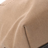 PRADA プラダ ロゴトート ベージュ レディース キャンバス レザー トートバッグ Bランク 中古 銀蔵
