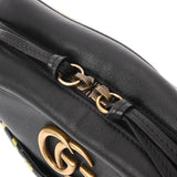 GUCCI グッチ GGマーモント ゴースト ブラック/マルチ 443499 レディース レザー ショルダーバッグ Bランク 中古 銀蔵
