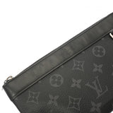 LOUIS VUITTON ルイヴィトン モノグラムエクリプス ポシェットディスカバリー ブラック/グレー M44323 メンズ モノグラムキャンバス ポーチ Bランク 中古 銀蔵