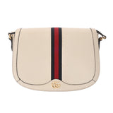 GUCCI グッチ オフィディア アイボリー 601044 レディース レザー キャンバス ショルダーバッグ ABランク 中古 銀蔵