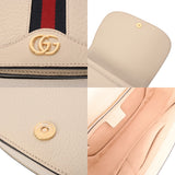 GUCCI グッチ オフィディア アイボリー 601044 レディース レザー キャンバス ショルダーバッグ ABランク 中古 銀蔵