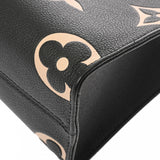 LOUIS VUITTON ルイヴィトン モノグラムアンプラント オンザゴー PM 2WAY ブラック/ベージュ M45659 レディース レザー ハンドバッグ ABランク 中古 銀蔵