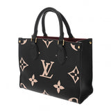 LOUIS VUITTON ルイヴィトン モノグラムアンプラント オンザゴー PM 2WAY ブラック/ベージュ M45659 レディース レザー ハンドバッグ ABランク 中古 銀蔵