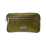 GUCCI グッチ オブザグリッド ベルトバッグ グリーン 631341 レディース GGナイロン/レザー ボディバッグ ABランク 中古 銀蔵
