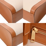 CELINE セリーヌ スモール バーティカル カバ 2WAY ナチュラル/タン 192082BNZ.02NT レディース キャンバス カーフ ハンドバッグ Aランク 中古 銀蔵