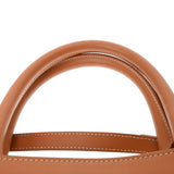 CELINE セリーヌ スモール バーティカル カバ 2WAY ナチュラル/タン 192082BNZ.02NT レディース キャンバス カーフ ハンドバッグ Aランク 中古 銀蔵
