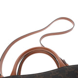 CELINE セリーヌ スモール バーティカル カバ トリオンフ ブラウン 191542BZK.04LU レディース PVC カーフ ハンドバッグ Aランク 中古 銀蔵
