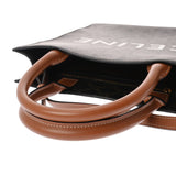 CELINE セリーヌ スモール バーティカル カバ トリオンフ ブラウン 191542BZK.04LU レディース PVC カーフ ハンドバッグ Aランク 中古 銀蔵