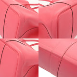 HERMES エルメス ガーデンパーティ PM ローズアザレ D刻印(2019年頃) レディース ヴォーエプソン ハンドバッグ ABランク 中古 銀蔵