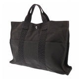 HERMES エルメス エールライン MM グレー ユニセックス キャンバス トートバッグ Bランク 中古 銀蔵