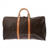 LOUIS VUITTON ルイヴィトン モノグラム キーポル 55 ブラウン M41424 ユニセックス モノグラムキャンバス ボストンバッグ ABランク 中古 銀蔵