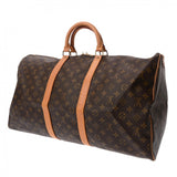 LOUIS VUITTON ルイヴィトン モノグラム キーポル 55 ブラウン M41424 ユニセックス モノグラムキャンバス ボストンバッグ ABランク 中古 銀蔵
