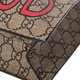 GUCCI グッチ GGスプリーム 2WAYトートバッグ ウルフプリント ベージュ 450950 レディース GGスプリームキャンバス/レザー ショルダーバッグ ABランク 中古 銀蔵