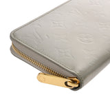 LOUIS VUITTON ルイヴィトン モノグラムヴェルニ ジッピーウォレット シルバー レディース モノグラムヴェルニ 長財布 ABランク 中古 銀蔵