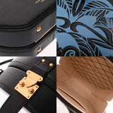 LOUIS VUITTON ルイヴィトン プティポワットシャポー ブラック/ブルー M52341 レディース カーフ ショルダーバッグ Aランク 中古 銀蔵