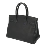 HERMES エルメス バーキン 30 ブラック □O刻印(2011年頃) レディース トゴ ハンドバッグ Aランク 中古 銀蔵