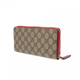 GUCCI グッチ ラウンドファスナー ボスコパッチ 長財布 ベージュ 506279 レディース GGスプリームキャンバス 長財布 ABランク 中古 銀蔵