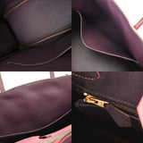 HERMES エルメス バーキン 30 SPオーダー ローズアザレ/カシス A刻印(2017年頃) レディース ヴォーエプソン ハンドバッグ Aランク 中古 銀蔵