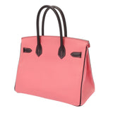 HERMES エルメス バーキン 30 SPオーダー ローズアザレ/カシス A刻印(2017年頃) レディース ヴォーエプソン ハンドバッグ Aランク 中古 銀蔵