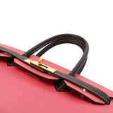 HERMES エルメス バーキン 30 SPオーダー ローズアザレ/カシス A刻印(2017年頃) レディース ヴォーエプソン ハンドバッグ Aランク 中古 銀蔵